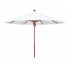 Commercial Restaurant Umbrellas 9ft Octagon Wood Composite Fiberglass Market Umbrella